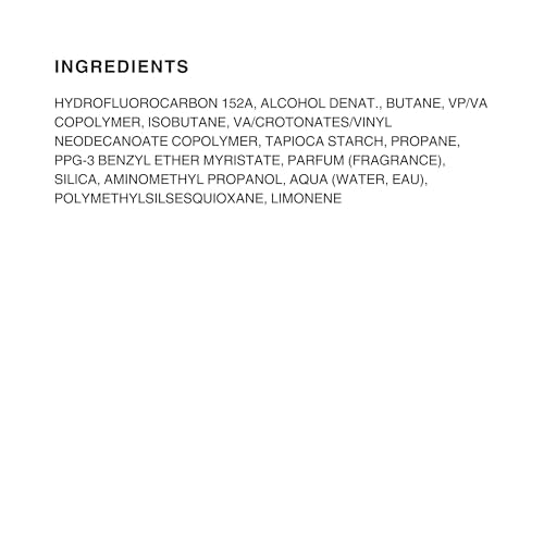 Kenra ingredient label close-up showing formulation transparency and usage