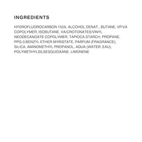 Kenra ingredient label close-up showing formulation transparency and usage