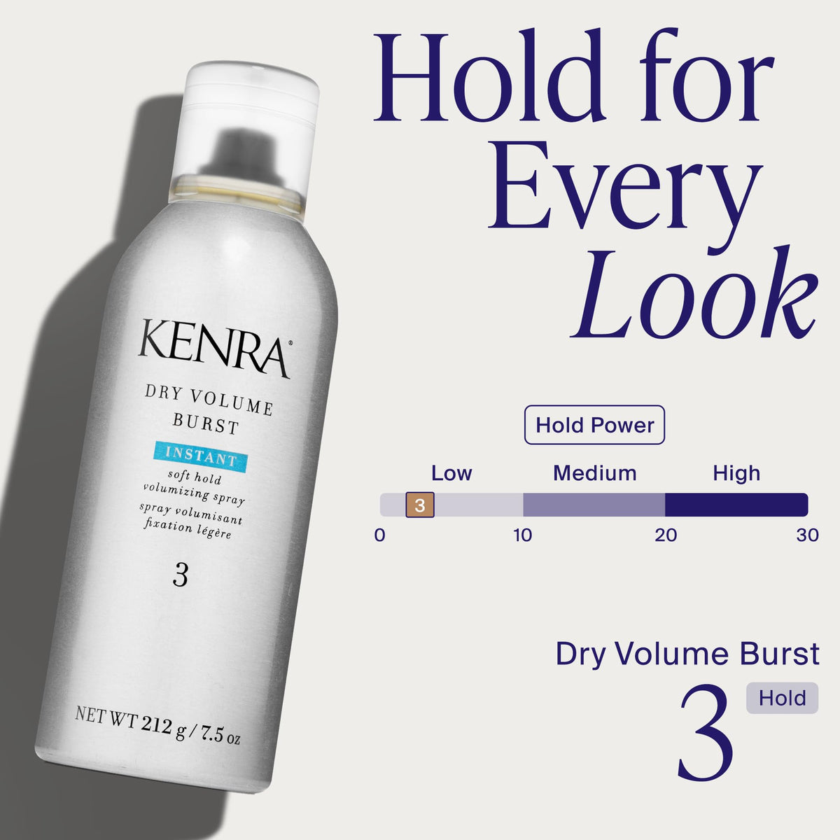Kenra spray mist texture closeup demonstrating lightweight volumizing effect