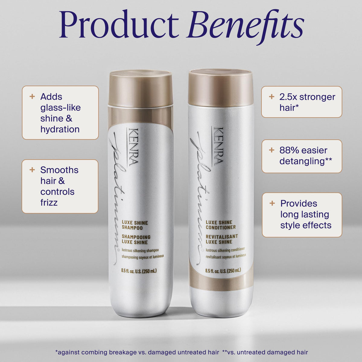 Kenra product label close-up showing ingredients and color-safe note