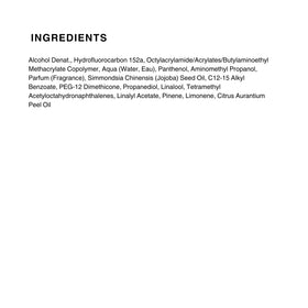 Kenra product label close-up showing key features and ingredient transparency benefit