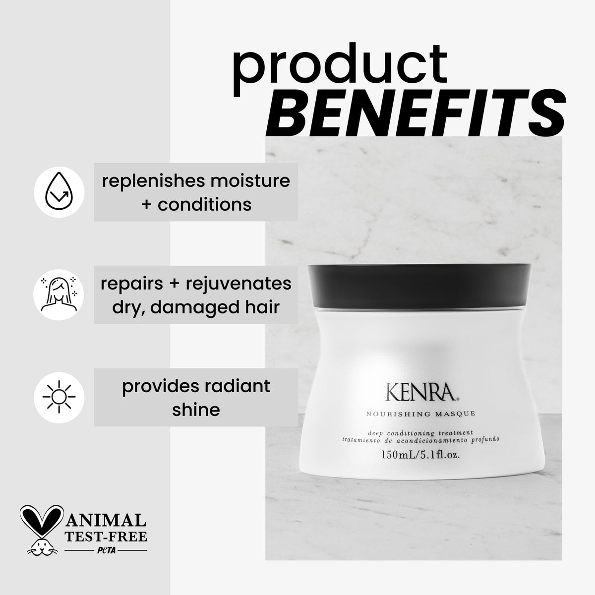 Kenra cream texture close-up highlighting rich moisturizing formula
