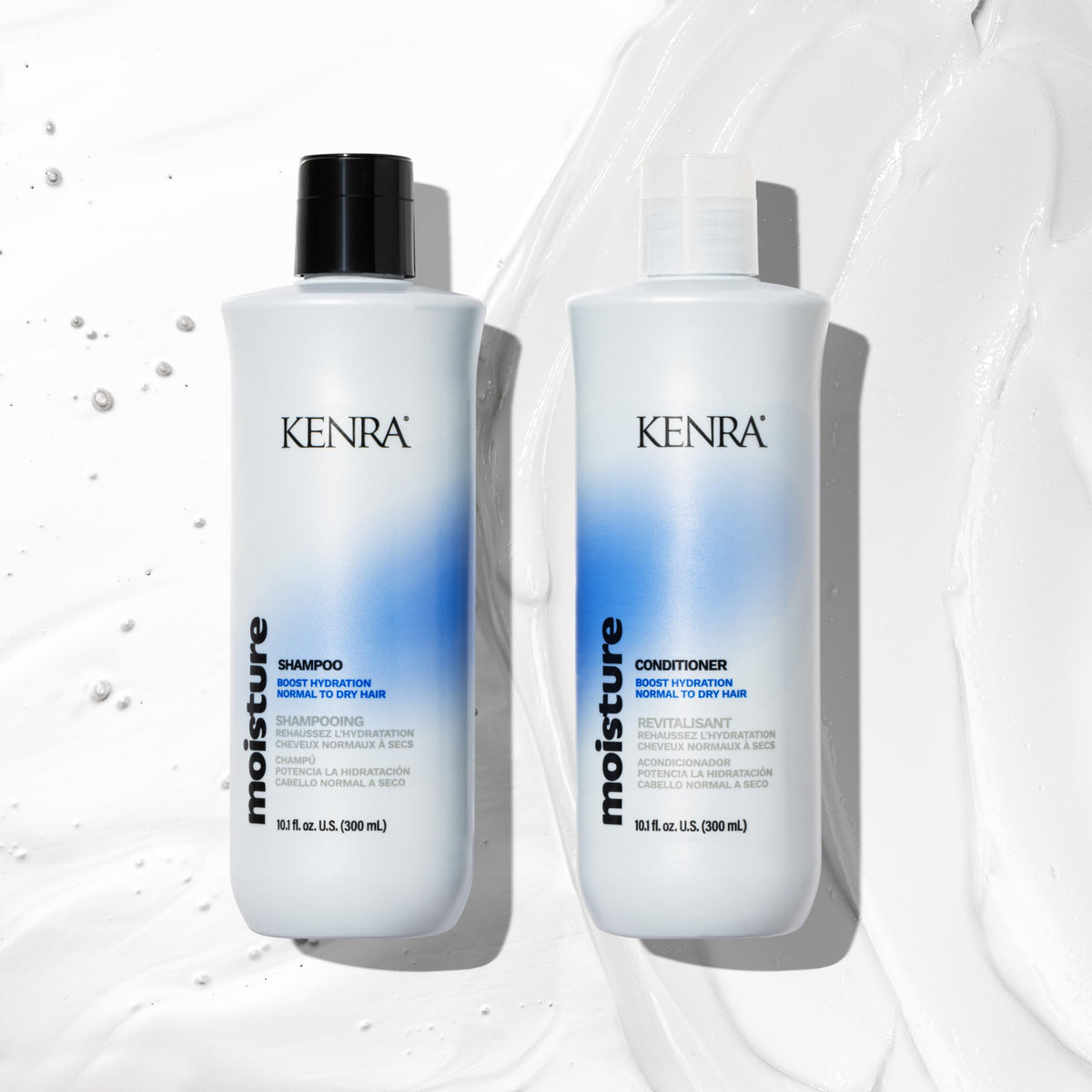 Close-up of Kenra conditioner cream showing smooth texture and hydration benefit