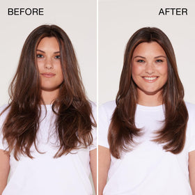Dry hair after Kenra conditioner showing enhanced shine and smoother finish