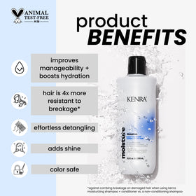 Kenra shampoo creamy pour texture highlighting hydrating consistency