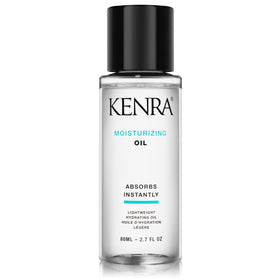 Kenra moisturizing oil front bottle view showing product clarity and branding