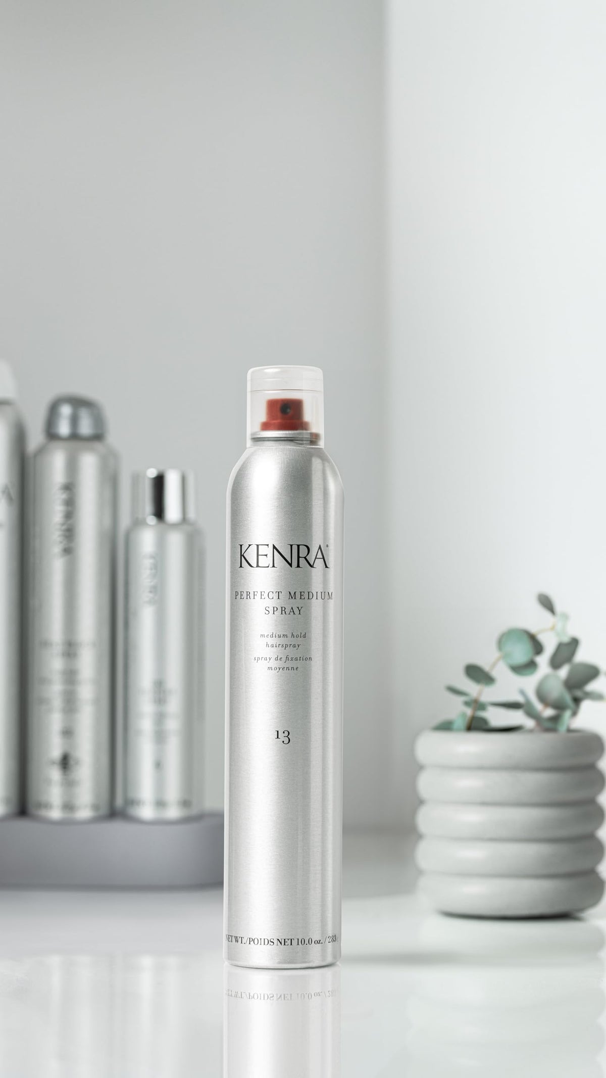 Kenra in a salon setting demonstrating professional-grade styling results