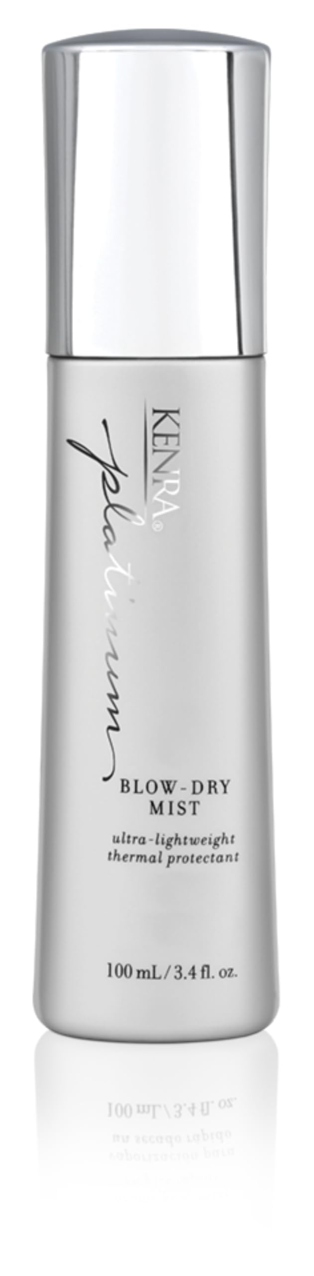 Kenra bottle front packaging showing brand and sleek design for quick styling