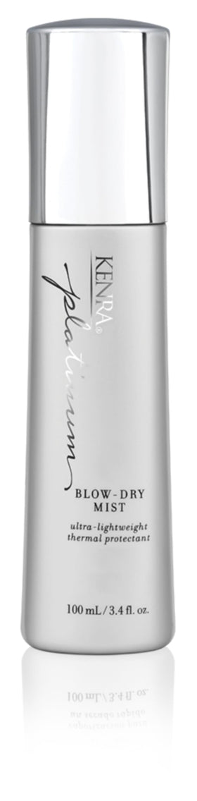 Kenra bottle front packaging showing brand and sleek design for quick styling
