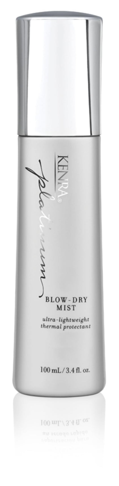 Kenra bottle front packaging showing brand and sleek design for quick styling