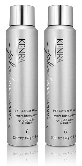 Kenra front packaging showing two cans and product benefits