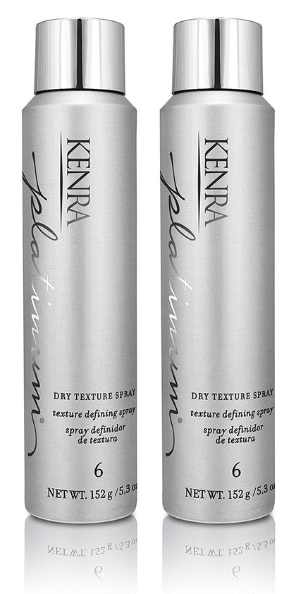 Kenra front packaging showing two cans and product benefits