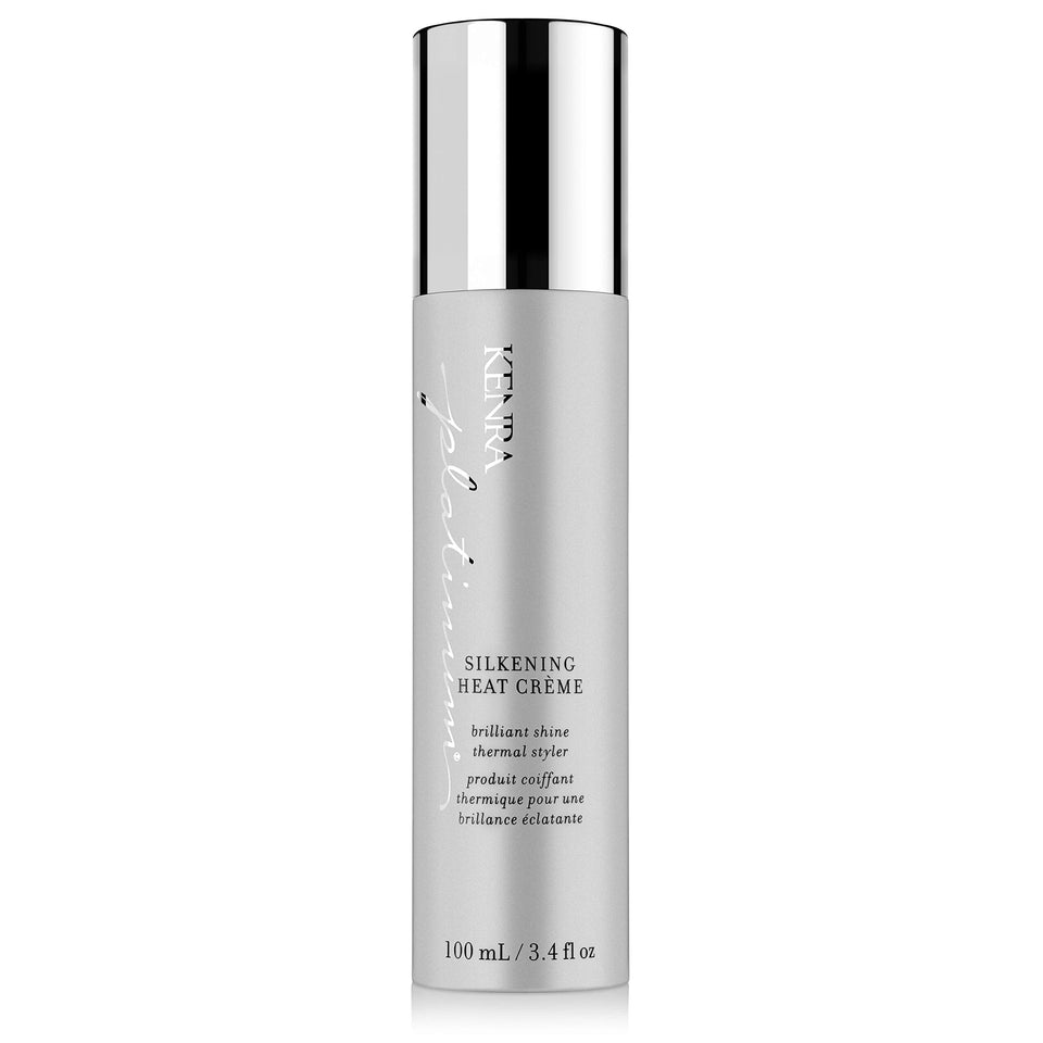 Kenra Platinum front packaging showing bottle and label, conveys professional quality