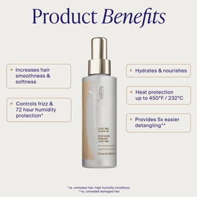 Kenra Platinum Luxe One nozzle detail illustrating precise mist for even product distribution and control