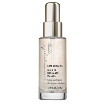 Kenra Platinum bottle front view showing sleek packaging and travel size benefit