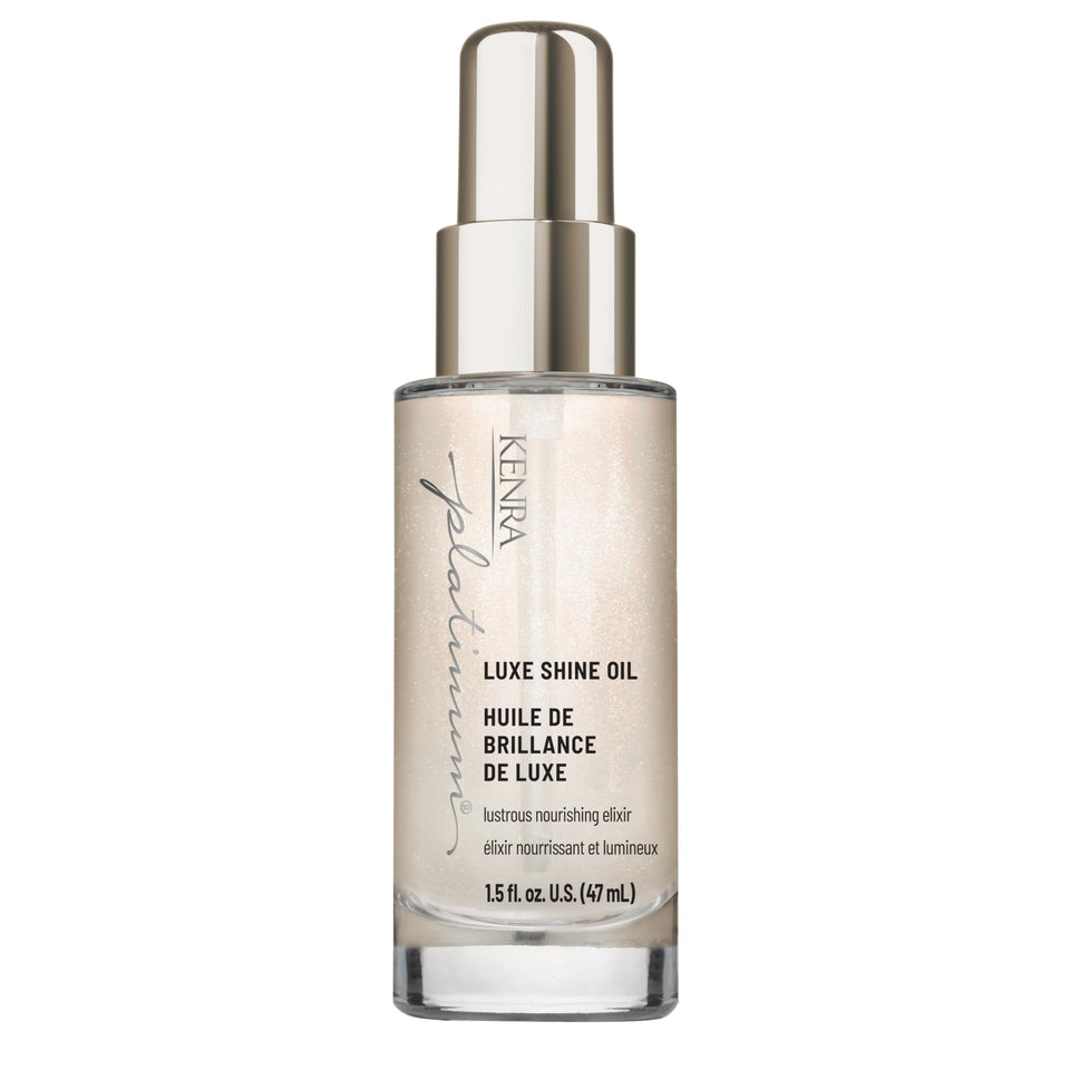 Kenra Platinum bottle front view showing sleek packaging and travel size benefit
