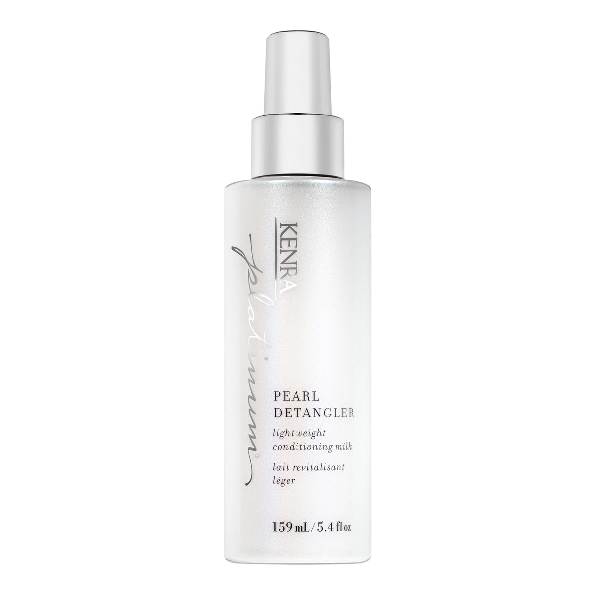 Kenra Platinum Pearl Detangler front packaging showing label and benefit of effortless detangling