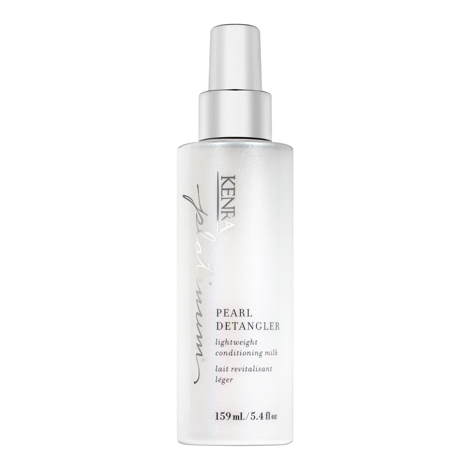 Kenra Platinum Pearl Detangler front packaging showing label and benefit of effortless detangling