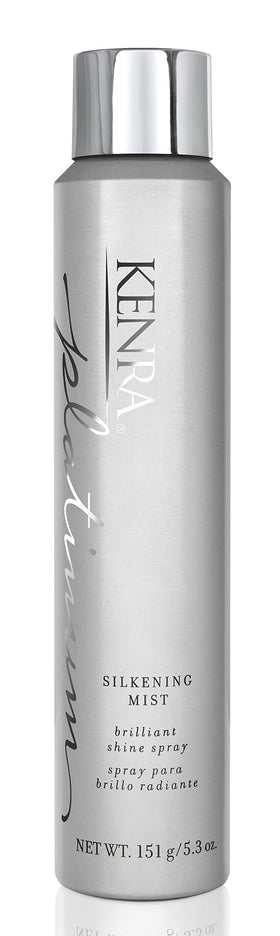 Kenra bottle front view showing sleek packaging and immediate shine benefit