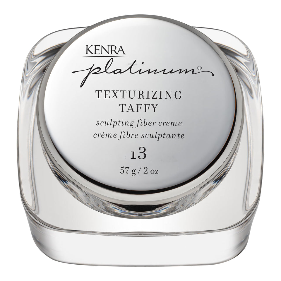 Kenra Platinum Texturizing Taffy front jar showing clean packaging and product name for easy identification