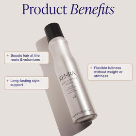 Kenra root lifting spray nozzle close-up illustrating precise application control