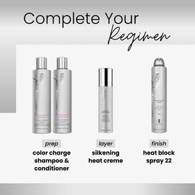 Kenra bottle next to a ruler to show 8 oz size and travel-friendly benefit