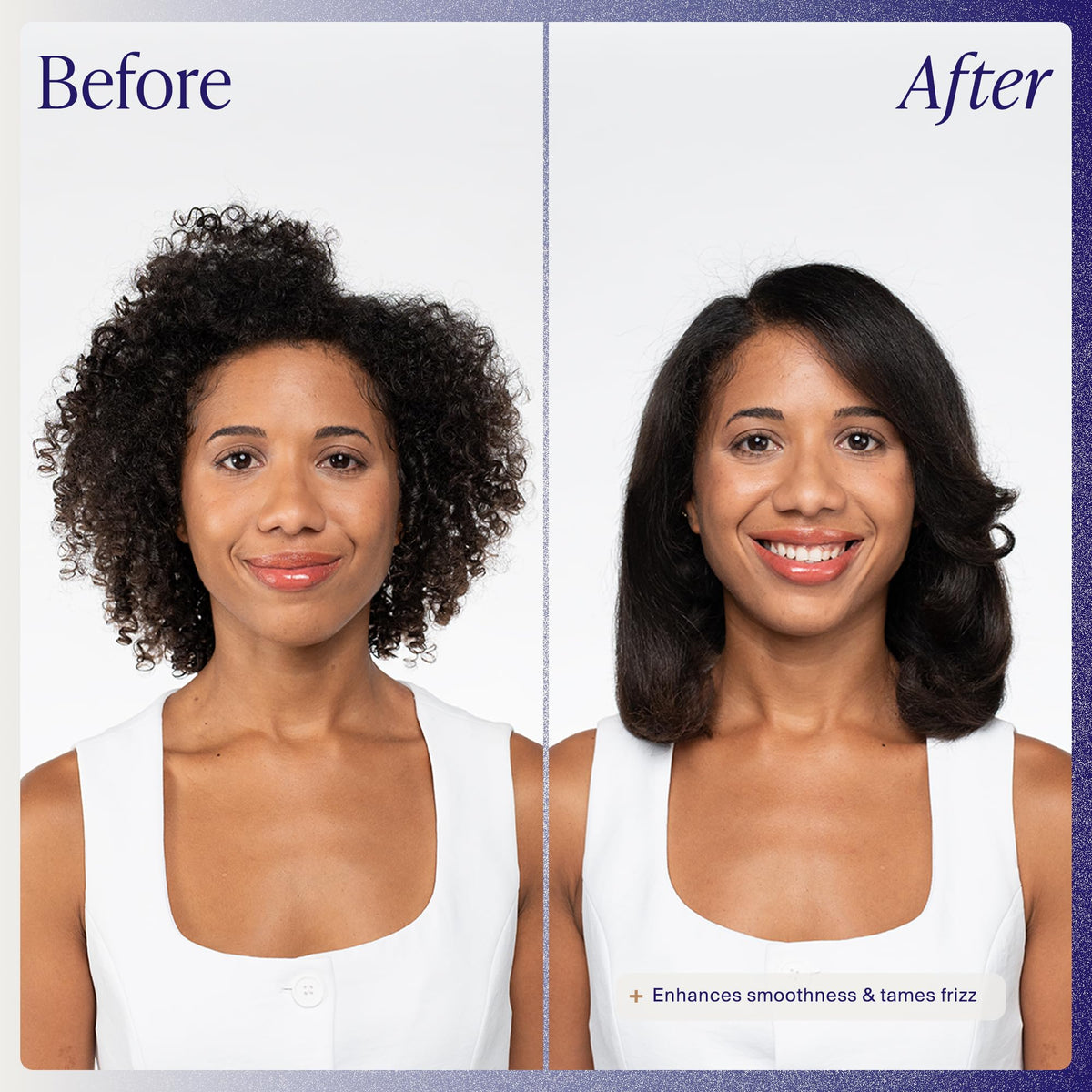 kenra applied on damp hair before blow-dry for smoother styling results