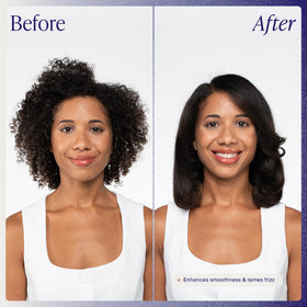 kenra applied on damp hair before blow-dry for smoother styling results
