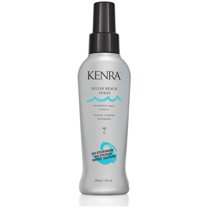 Kenra front packaging shows bottle for touchable beach texture