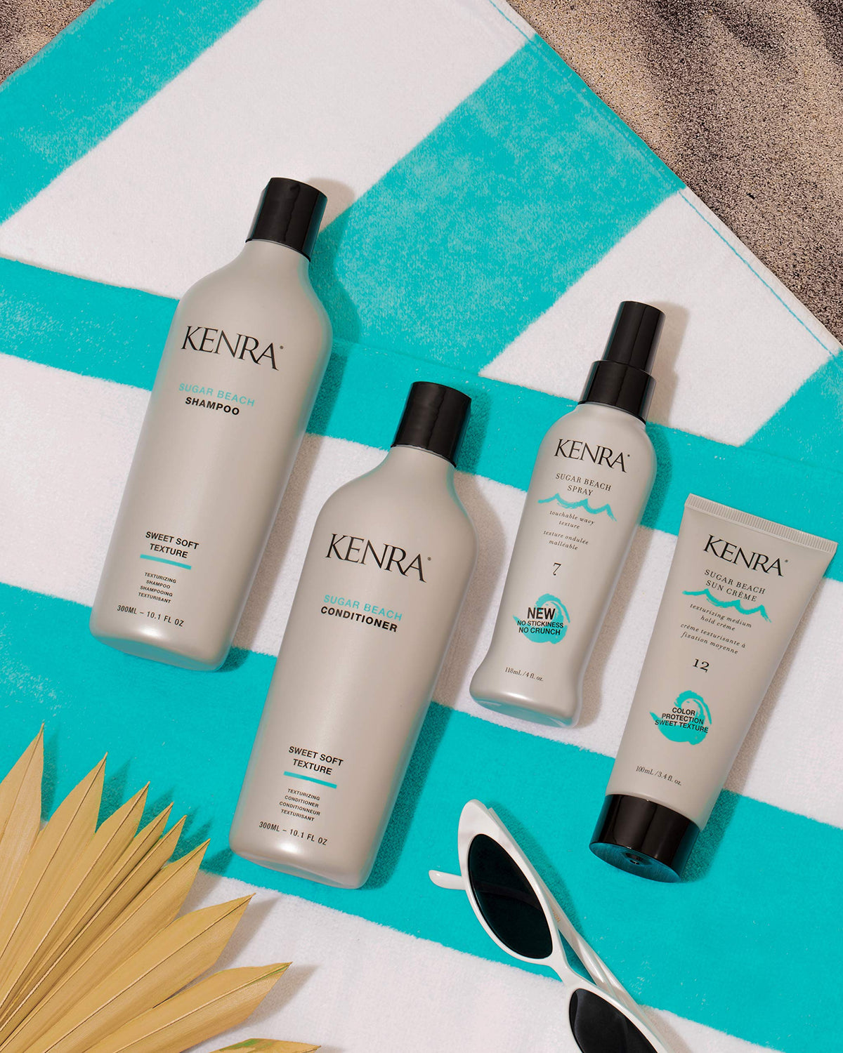 Kenra spray mist in hand demonstrating even lightweight application