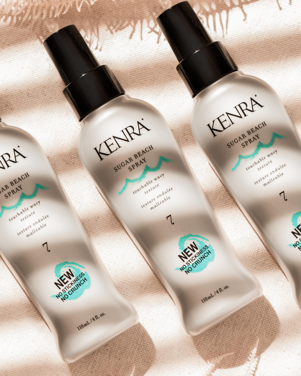 Kenra on model with tousled waves adding natural volume
