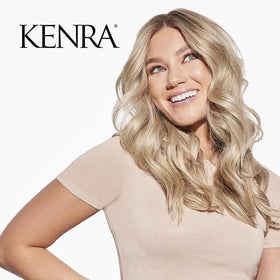 Kenra bottle in a styling kit showing salon-ready versatility