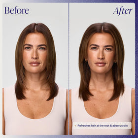 Kenra translucent spray on roots demonstrating instant refresh and volume