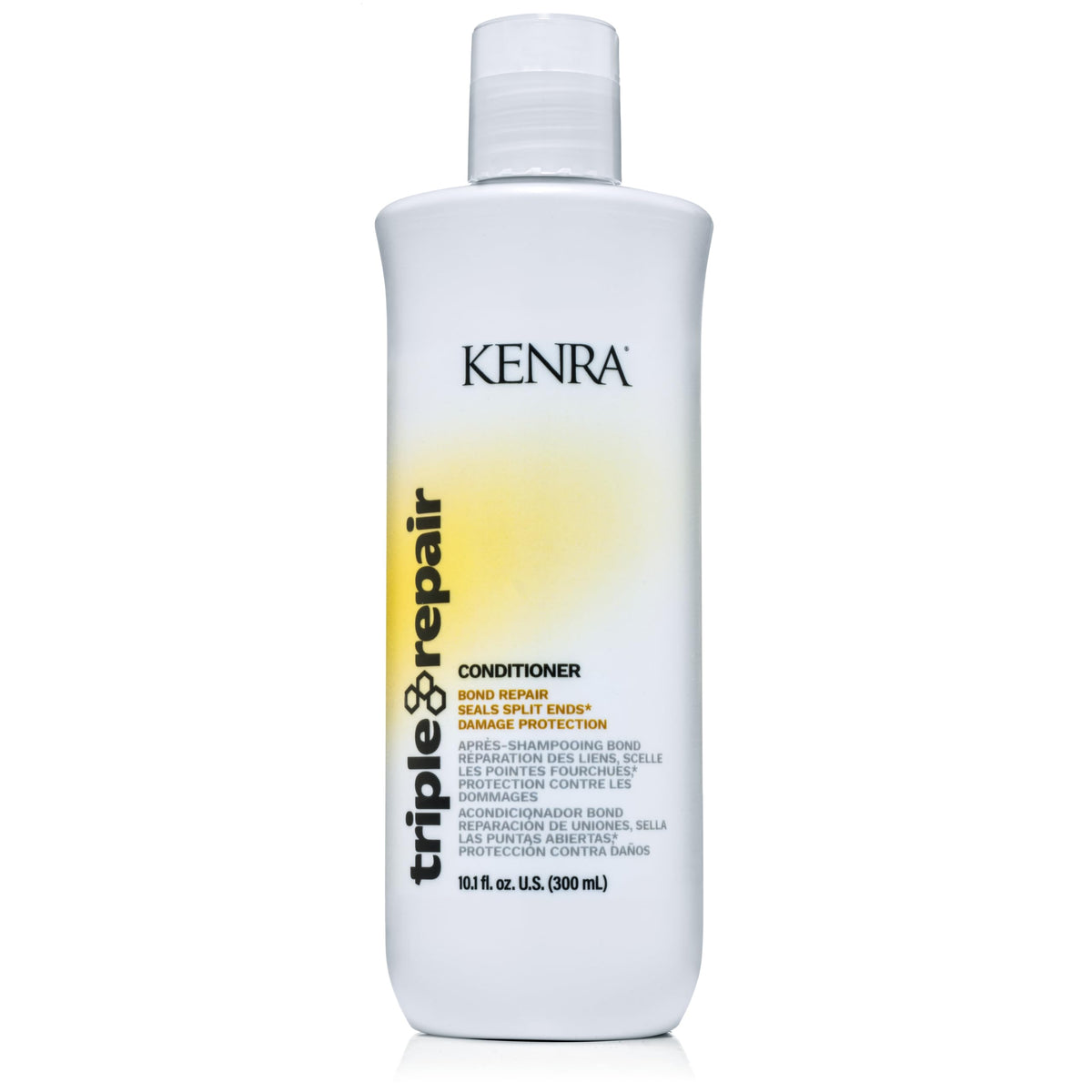 Kenra Triple Repair front bottle showing brand and product benefits