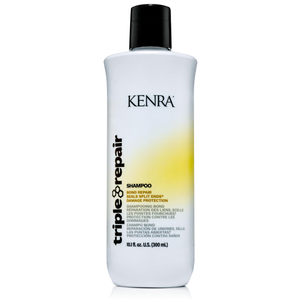 Kenra bottle front view showing product and repair benefits