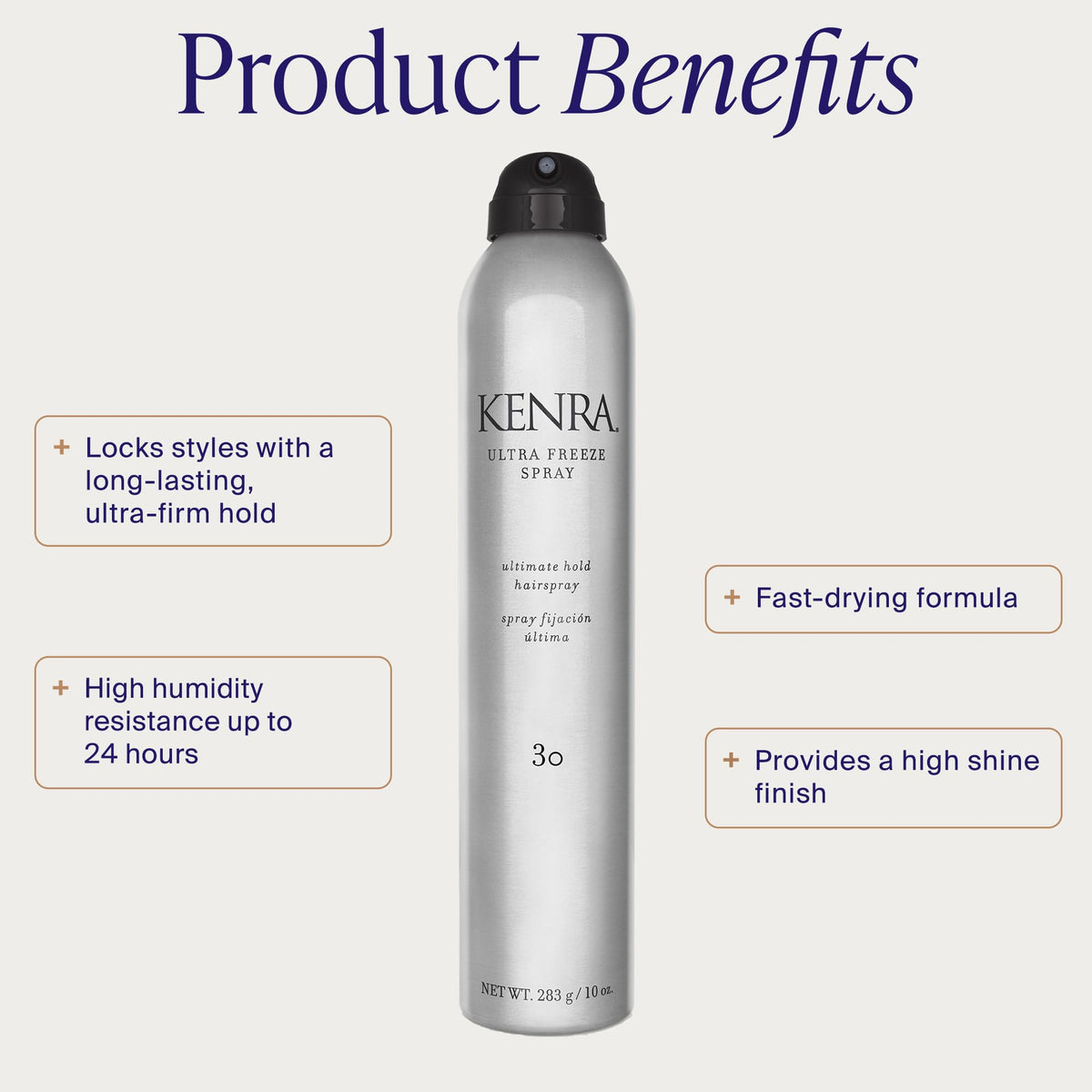 Kenra nozzle detail highlighting precise spray for controlled application