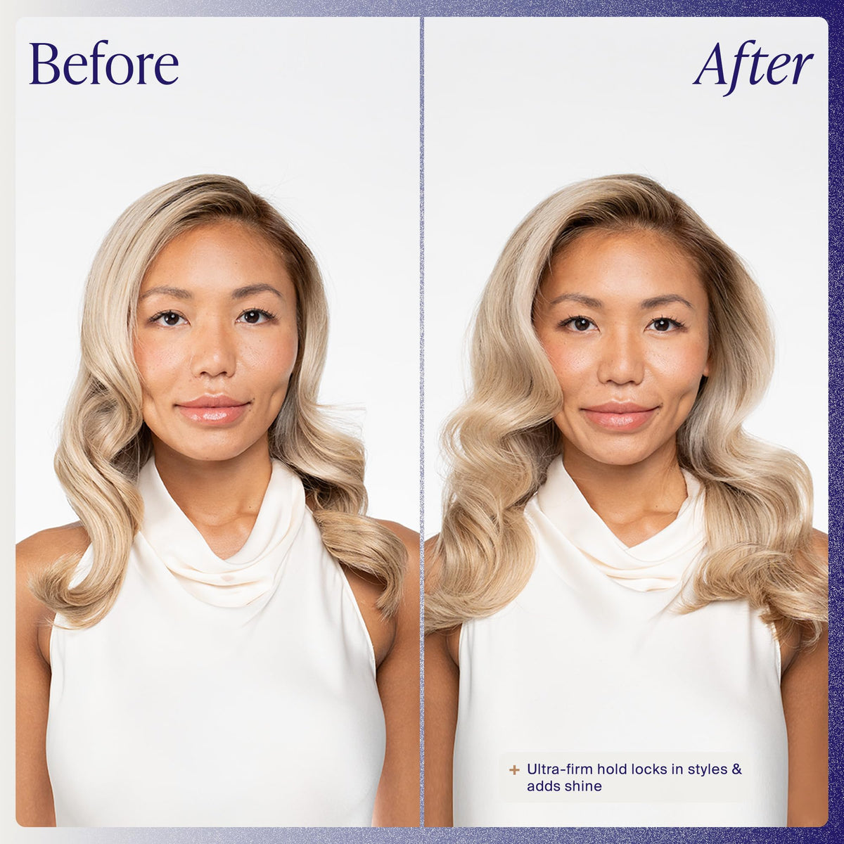 Kenra styled updo locked in place showcasing long-lasting hold benefit