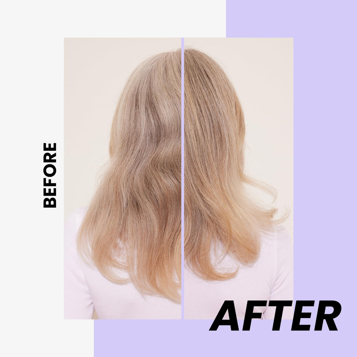 Kenra violet shampoo lather in hand, demonstrates cleansing action and even tone deposit