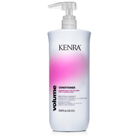Kenra front bottle showing product and 33.8 fl oz size for long-lasting use