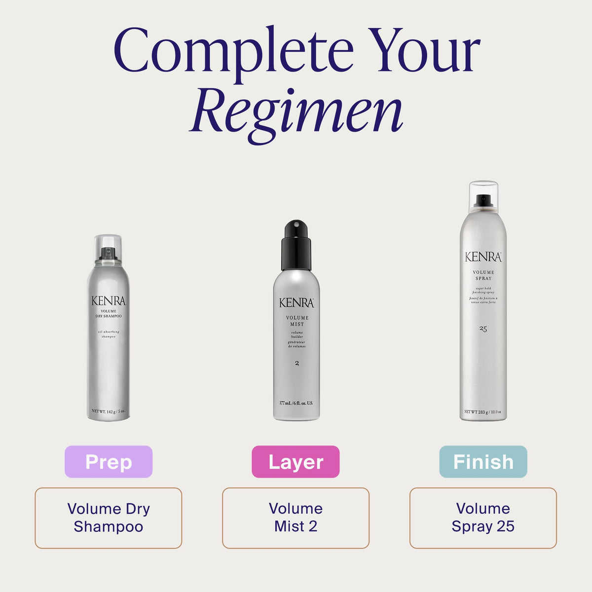 Lifestyle bathroom scene with Kenra showing convenient on-the-go refresh