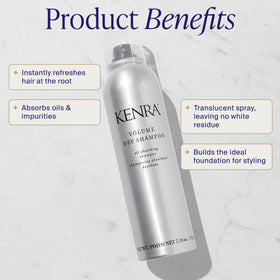 Kenra spray mid-action demonstrating quick refresh and root lift
