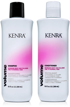 Kenra front packaging shows full set and lightweight volume benefit