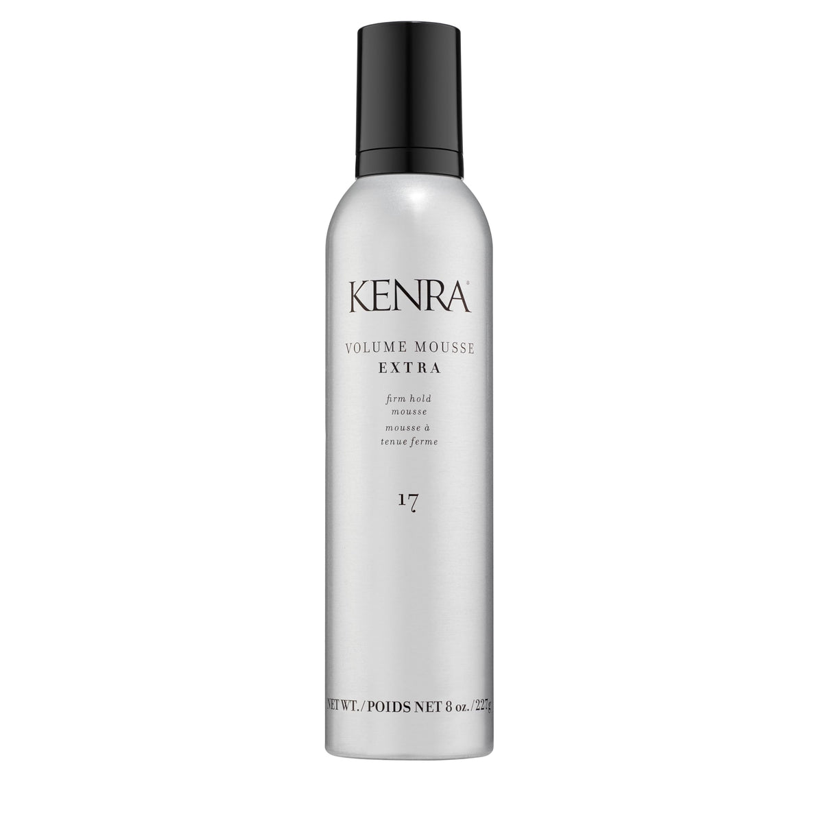 Kenra front packaging showing product and brand, highlights firm hold
