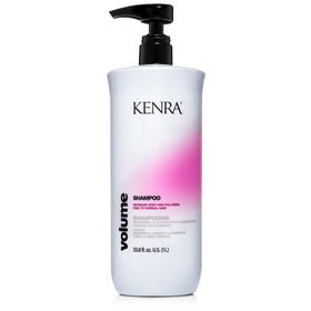 Kenra bottle front view showing product and label, boosts body
