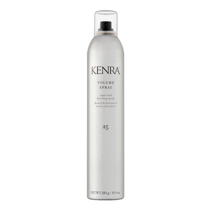 Kenra front can showing product branding and finish for shelf appeal