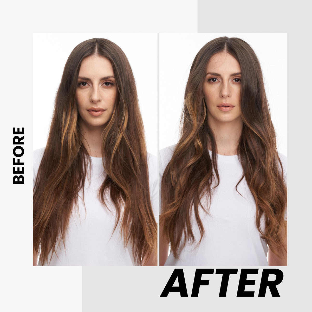 Kenra mist spraying onto styled hair for lift, giving long-lasting volume