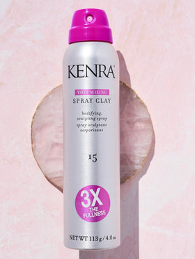Kenra before and after shot showing increased fullness mid-lengths to ends