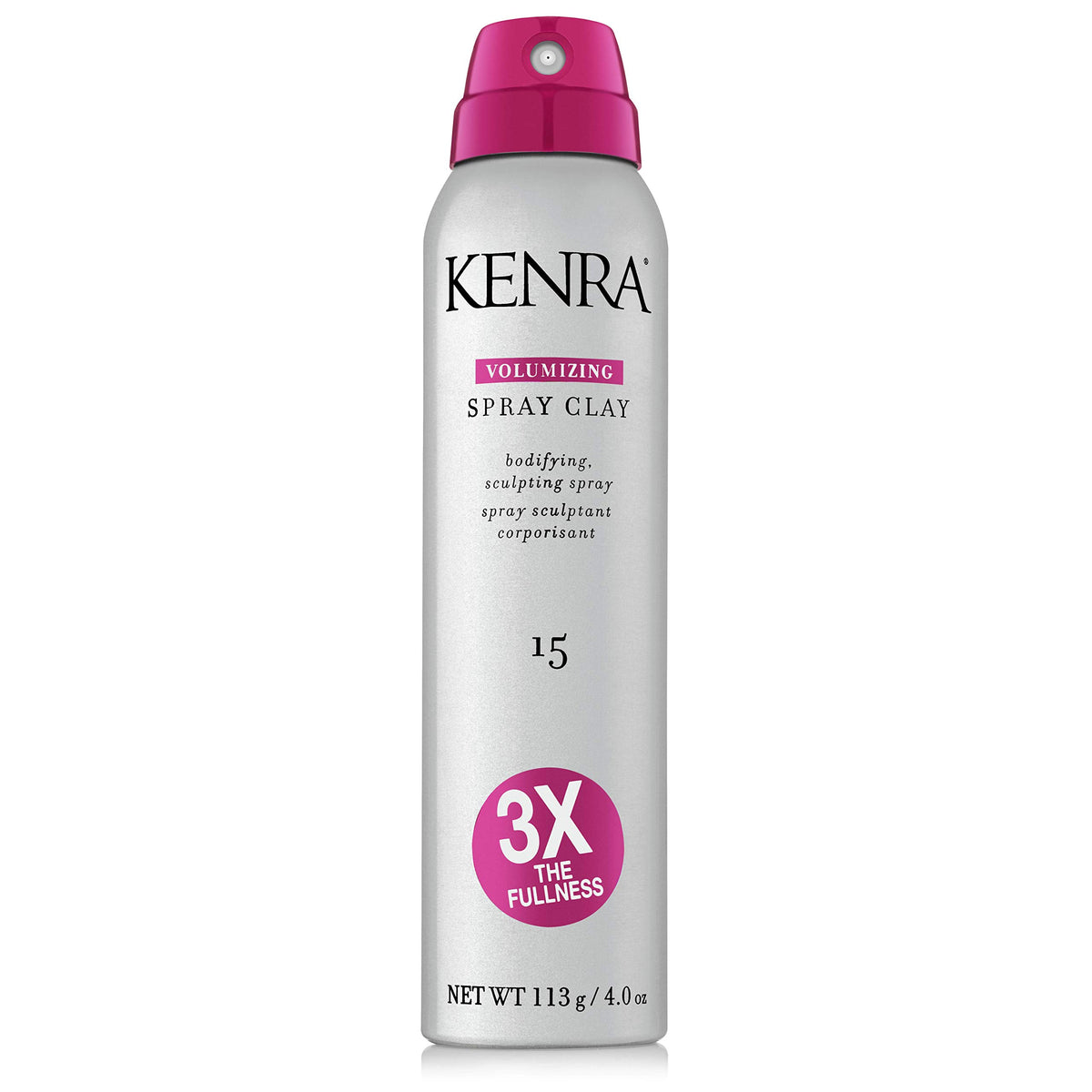 Kenra front packaging showing product and volume benefits