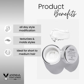 Kenra wax texture closeup displays crème consistency for easy spreading