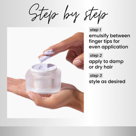 Kenra product in hands demonstrating smooth spread and control benefit